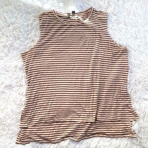Billabong striped sleeveless tee